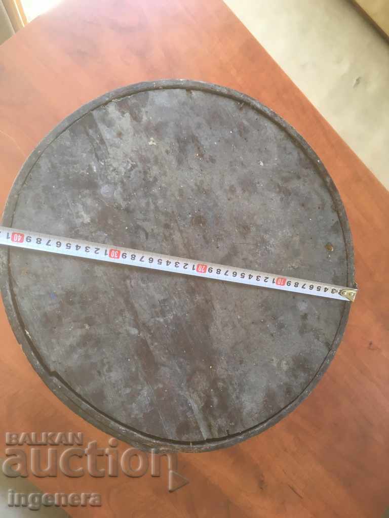 KRINA SHINIK DISH WOOD ANTIQUE WITH LID - 7 KRINA SHINIK DISH WOOD ANTIQUE WITH LID - 7