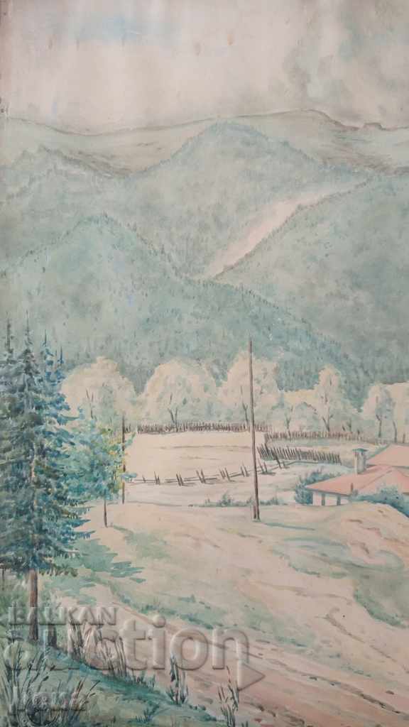 Ivan S. Ivanov WATERCOLOR 1953 with price 60.00 BGN | € 30.68 Ivan S. Ivanov WATERCOLOR 1953 with price 60.00 BGN | € 30.68