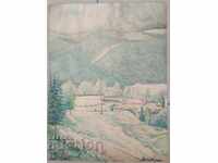 Ivan S. Ivanov WATERCOLOR 1953