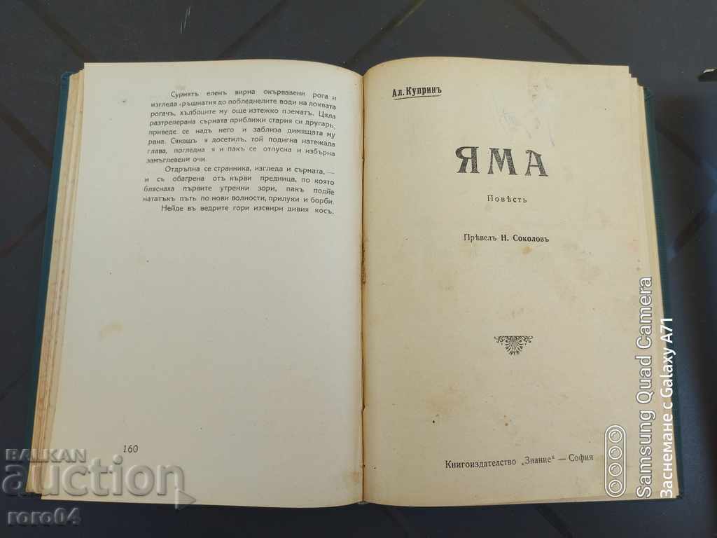 Delivery of IDYLLES - PETKO TODOROV / YAMA - A. KUPRIN