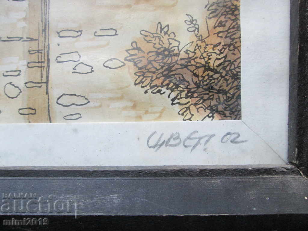Auction Original painting - graphics and watercolor, Lyudmil Dimitrov, 33x24 Auction Original painting - graphics and watercolor, Lyudmil Dimitrov, 33x24