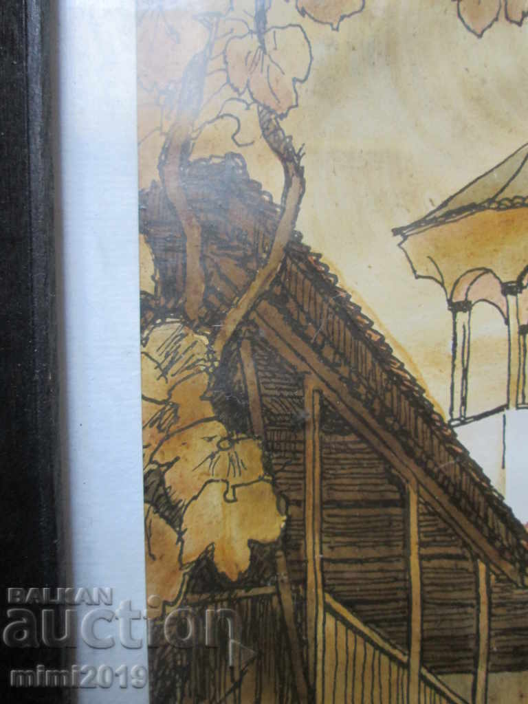 Delivery of Original painting - graphics and watercolor, Lyudmil Dimitrov, 33x24 Delivery of Original painting - graphics and watercolor, Lyudmil Dimitrov, 33x24