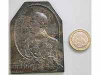 4826 Kingdom of Bulgaria table plaque Tsar Boris III 30s