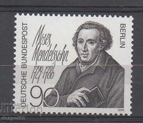 1979. Berlin. Moses Mendelssohn is a philosopher.
