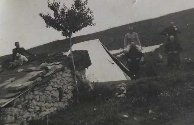 SOLDIERS DOG TENT OLD MILITARY PHOTO PHOTO