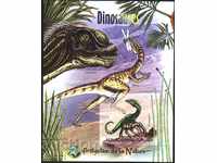 Pure block unperforated Fauna Dinosaurs 2012 from Burundi