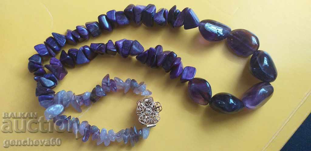 Natural Amethyst Antique Jewelry, Necklace - 5