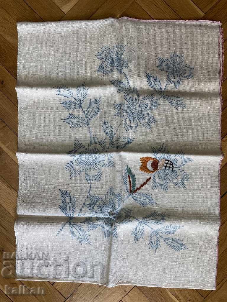 Fabric with unfinished embroidery for a pillow or tablecloth with price 15.00 BGN | € 7.67