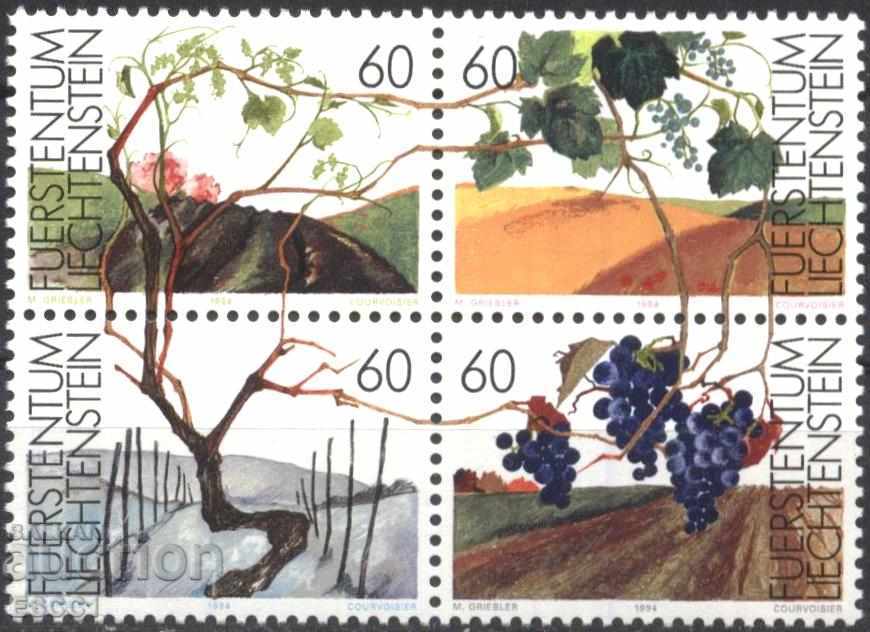 Чисти марки Флора Сезони на лозата 1994  от Лихтенщайн