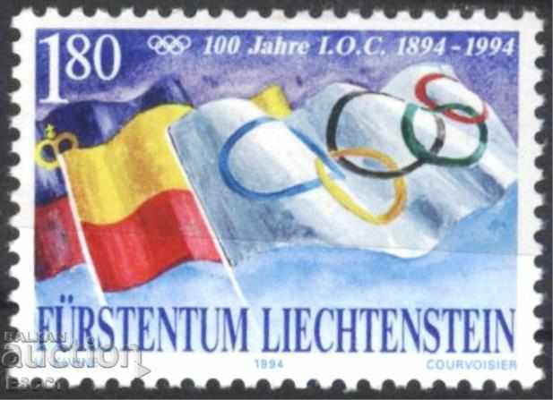 Чиста марка Спорт 100 години МОК 1994  от Лихтенщайн