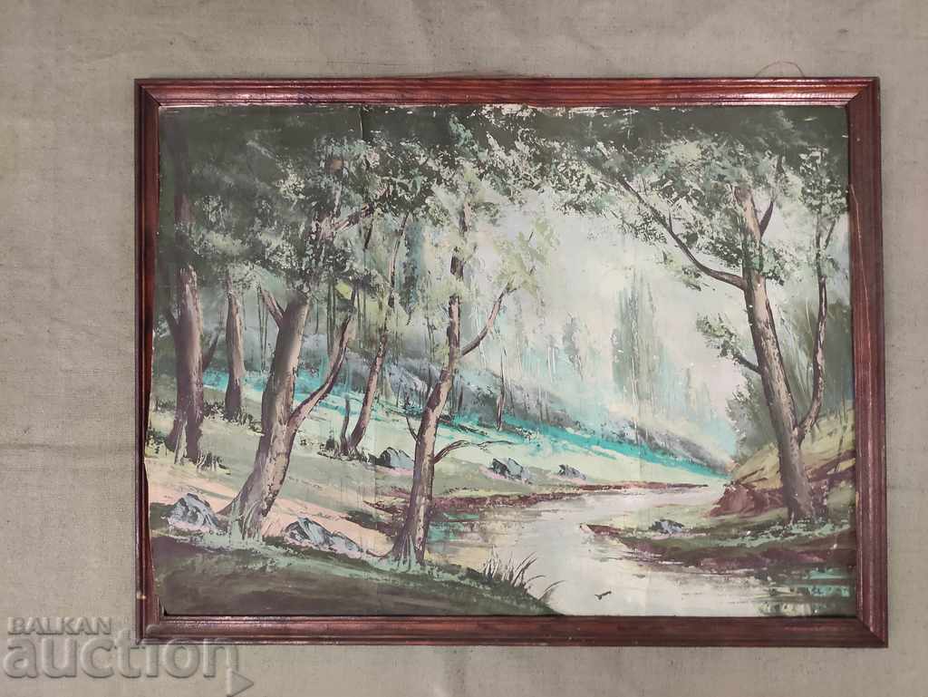 παλιά ζωγραφική, τοπίο: ποτάμι βουνού