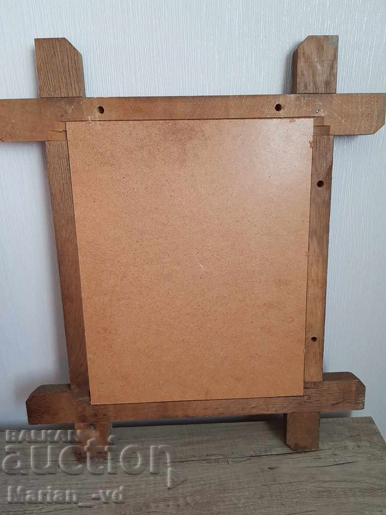 Antique German embossed and engraved lead-zinc painting - 7