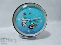 CHINESE ANIMATED CLOCK ALARM Panda Bears