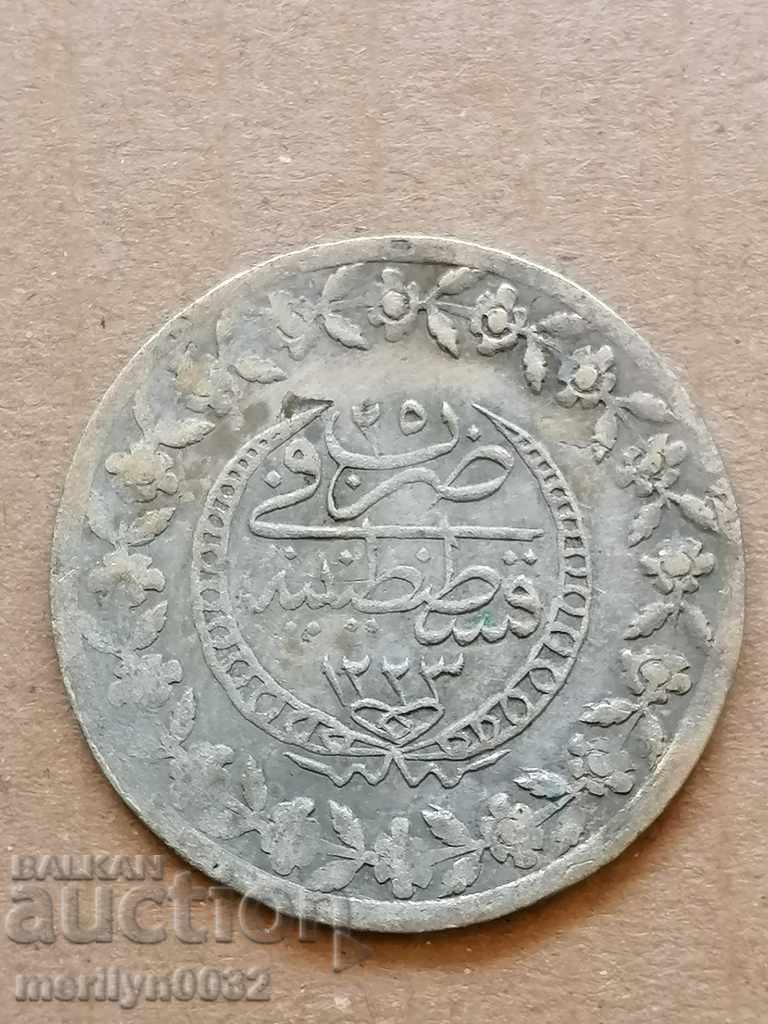 Ottoman coin 7.4 grams silver 465/1000 Mahmud II with price € 38.54 | 75.38 BGN