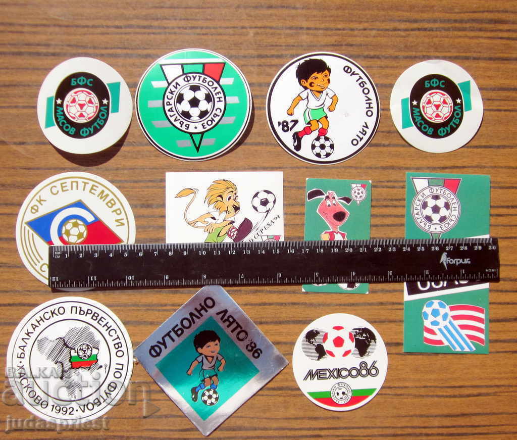 lot de 11 embleme vechi de fotbal - autocolante fotbal - 6 lot de 11 embleme vechi de fotbal - autocolante fotbal - 6