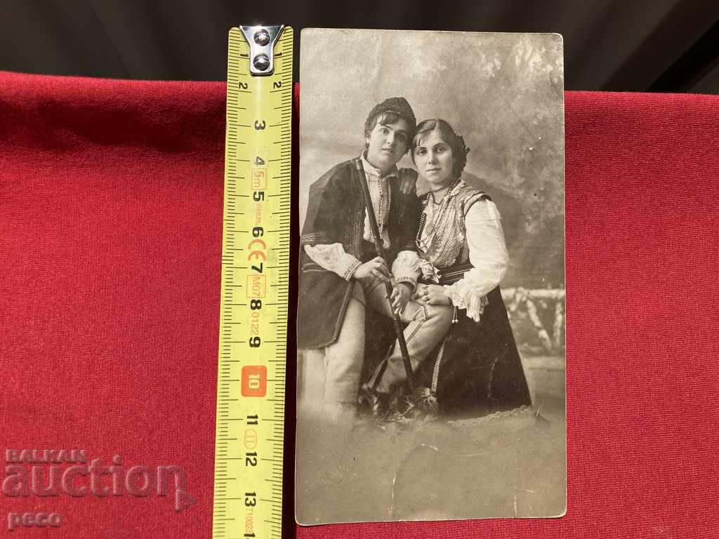 Kavaldzhiya A boy and a girl in traditional costumes old photo - 5 Kavaldzhiya A boy and a girl in traditional costumes old photo - 5