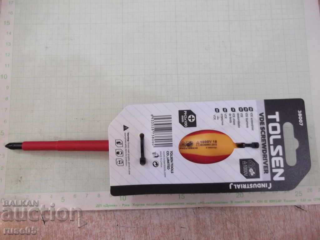 Șurubelniță izolată "TOLSEN - PH 2 x 100 mm" nou - 5