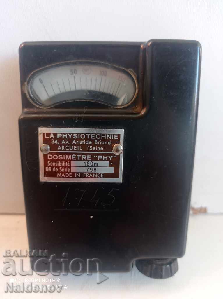 LA PHYSIOTECHNIE DOSIMETRE Radiation meter