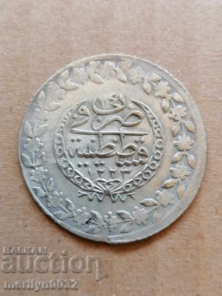 Ottoman coin 7.2 grams silver 465/1000 Mahmud 2nd with price 69.00 BGN | € 35.28 Ottoman coin 7.2 grams silver 465/1000 Mahmud 2nd with price 69.00 BGN | € 35.28