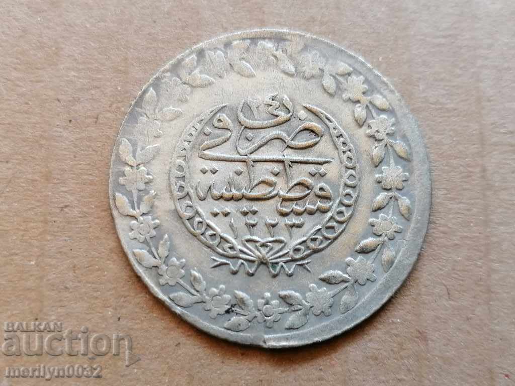 Ottoman coin 7.2 grams silver 465/1000 Mahmud 2nd - 7 Ottoman coin 7.2 grams silver 465/1000 Mahmud 2nd - 7