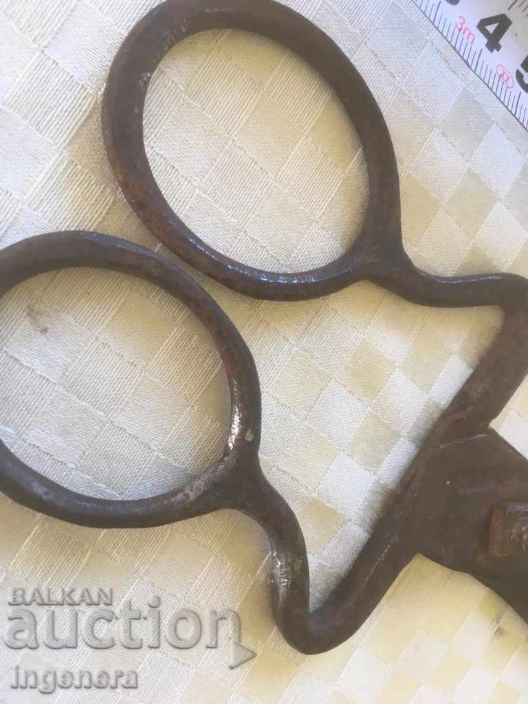 SCISSORS OLD FORGED TOOL WITH THE MASTER'S STAMP - 5