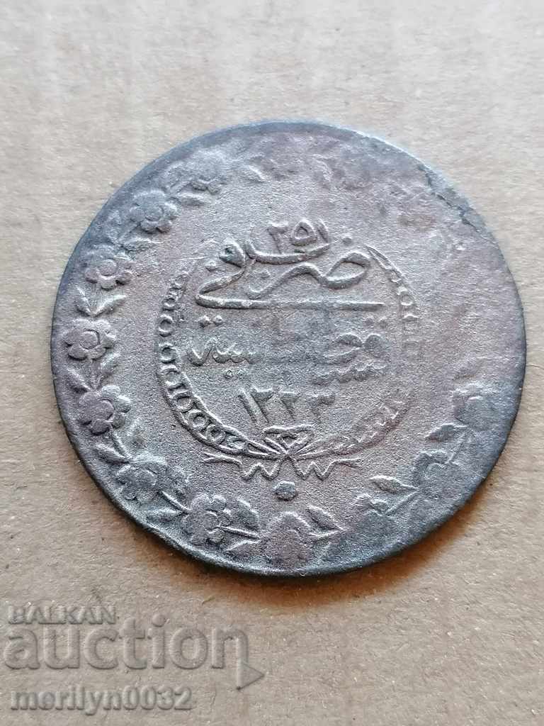 Ottoman coin 14.8 grams of silver 465/1000 Mahmud 2nd with price 69.00 BGN | € 35.28 Ottoman coin 14.8 grams of silver 465/1000 Mahmud 2nd with price 69.00 BGN | € 35.28