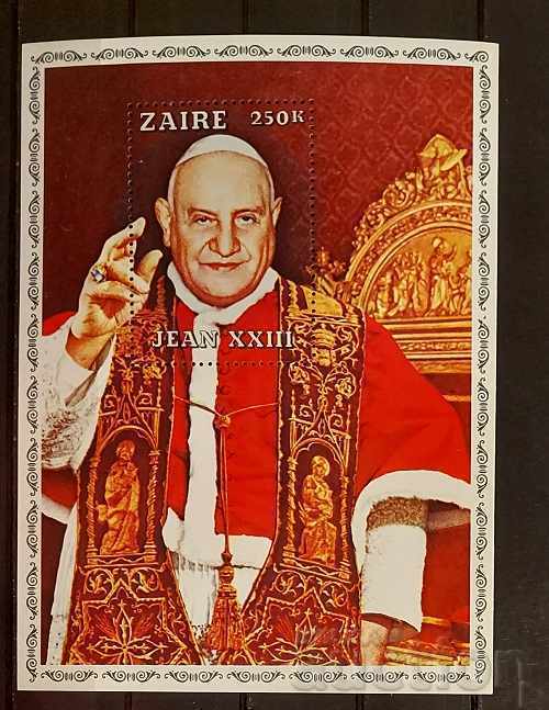 Zaire / Congo 1979 Religie Papa Ioan XXIII Bloc MNH