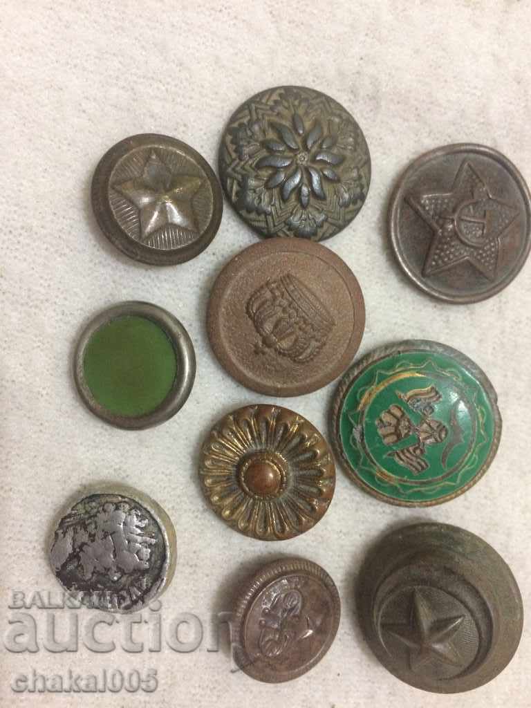 Old military buttons