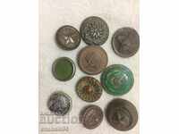 Old military buttons