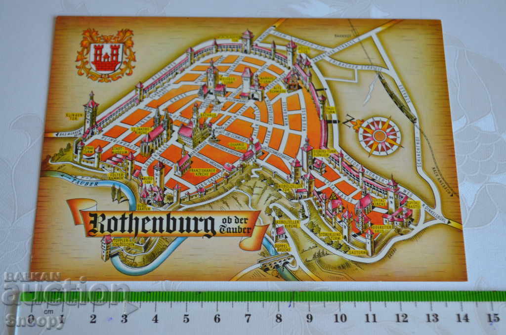Postcard: Rothenburg ob der Tauber - attractions with price 2.00 BGN | € 1.02 Postcard: Rothenburg ob der Tauber - attractions with price 2.00 BGN | € 1.02