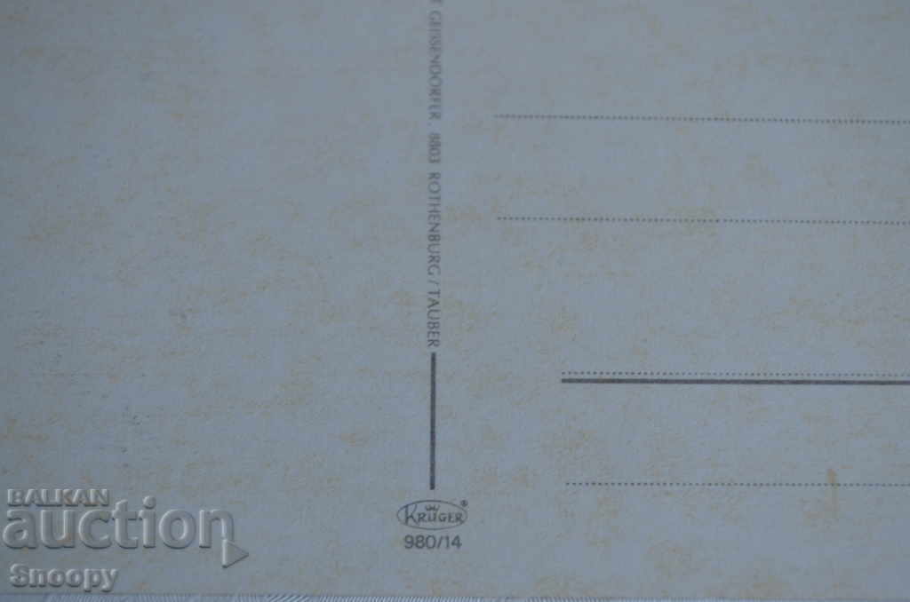 Delivery of Postcard: Rothenburg ob der Tauber - attractions Delivery of Postcard: Rothenburg ob der Tauber - attractions