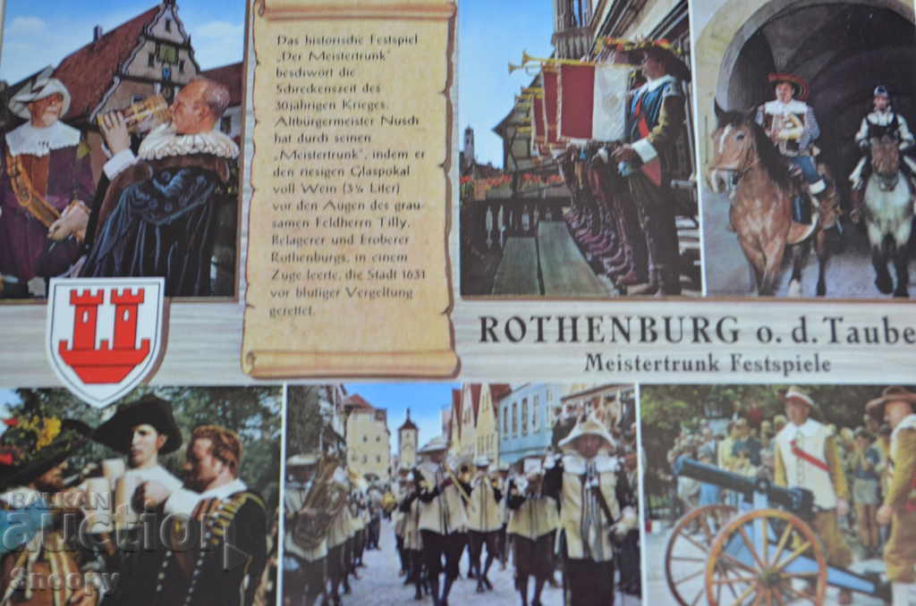 Postcard: Rothenburg ob der Tauber - celebrations