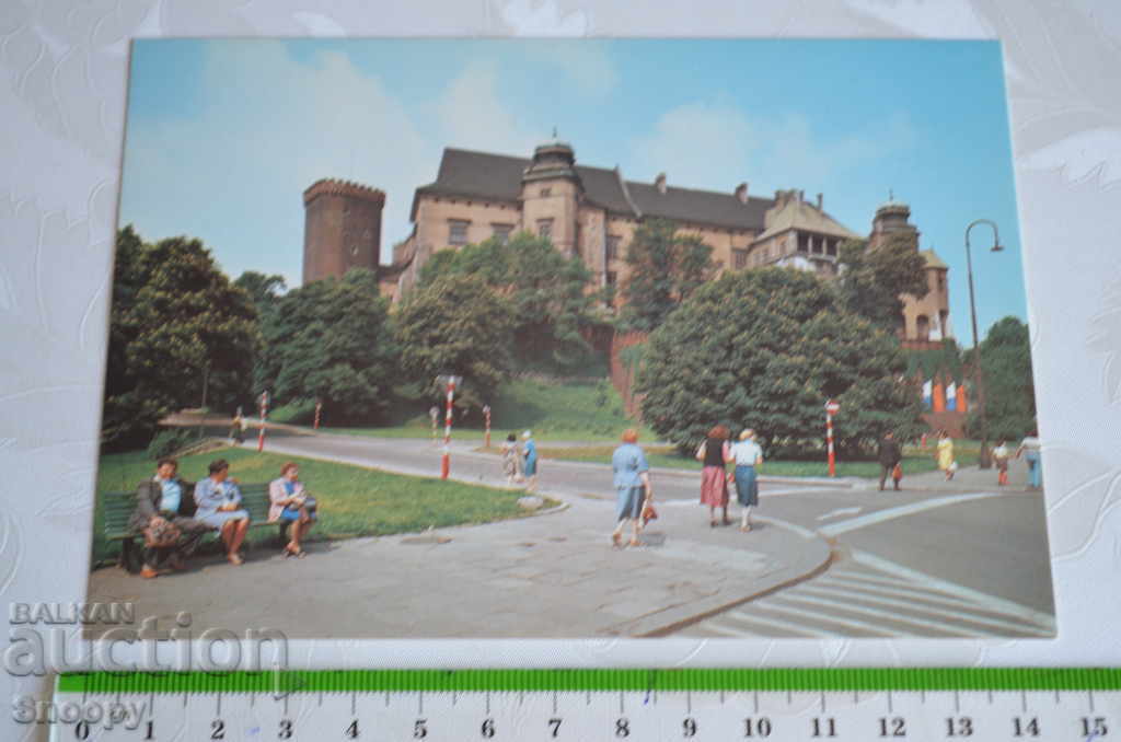 Postcard: Krakow - the royal castle with price 2.00 BGN | € 1.02