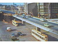 Postcard: Brussels - the bridge on Sainctelette Square