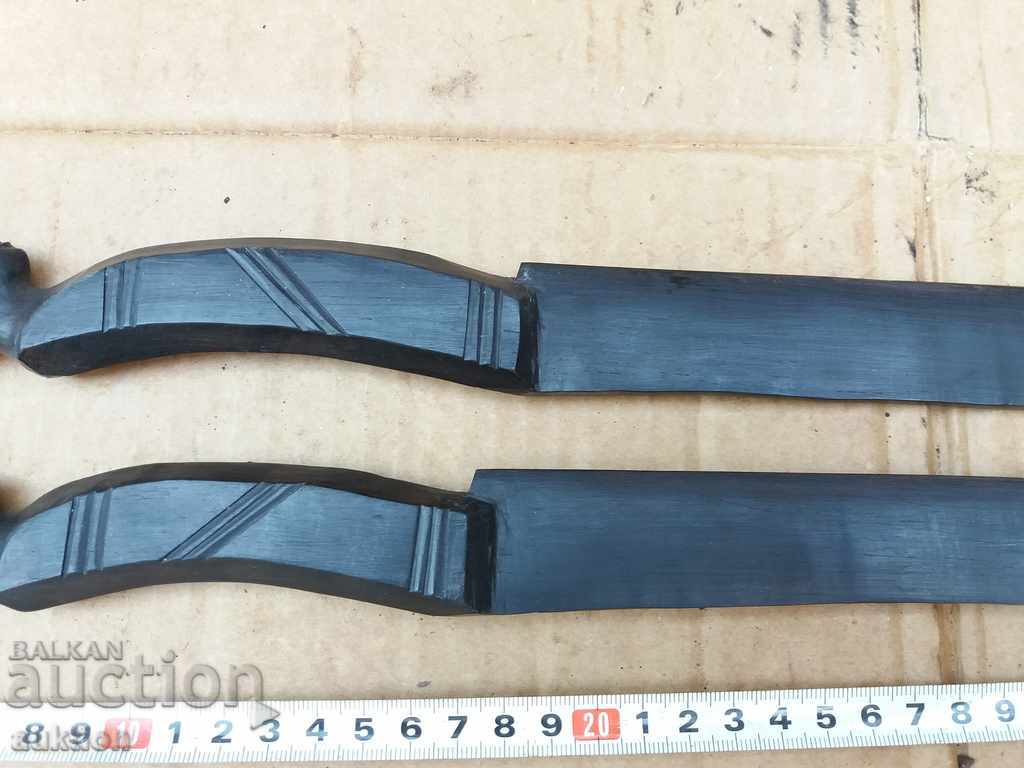 ДЪРВЕНИ - ОРНАМЕНТИРАНИ НОЖОВЕ , ОТЛИЧНИ МАСИВНИ - РИТУАЛНИ - 6 ДЪРВЕНИ - ОРНАМЕНТИРАНИ НОЖОВЕ , ОТЛИЧНИ МАСИВНИ - РИТУАЛНИ - 6