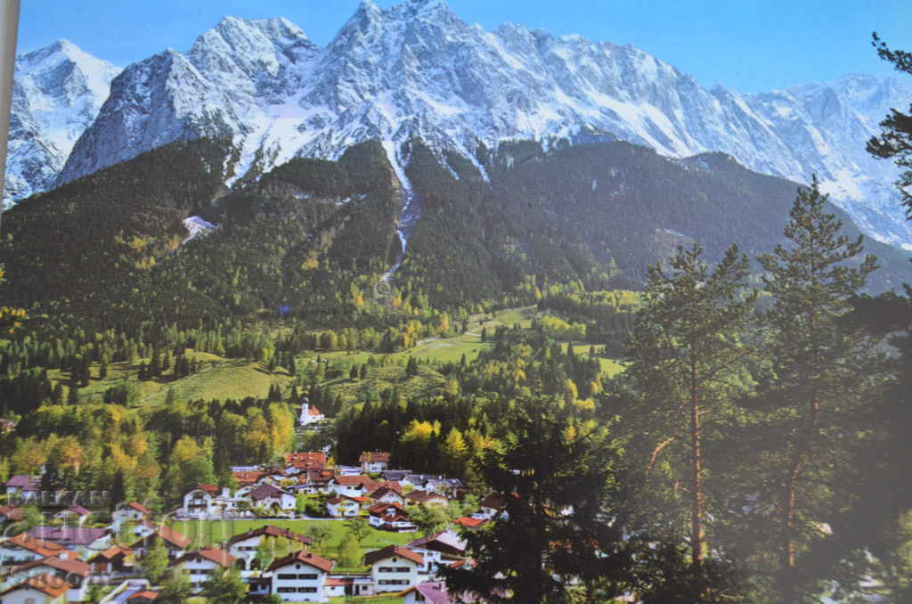 Postcard: Alps - Switzerland The village of Greinau