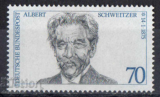 1975. ГФР. 100 г. от рождението на Алберт Швайцер.
