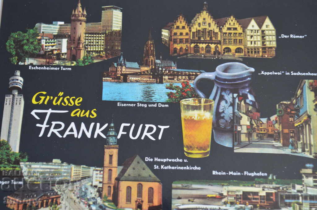 Carte poștală: Gruesse aus Frankfurt - echipa națională