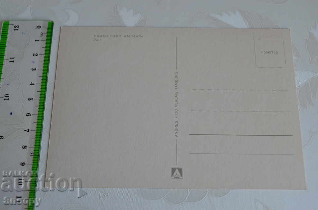 Auction Postcard: Frankfurt am Main - Zeil Auction Postcard: Frankfurt am Main - Zeil