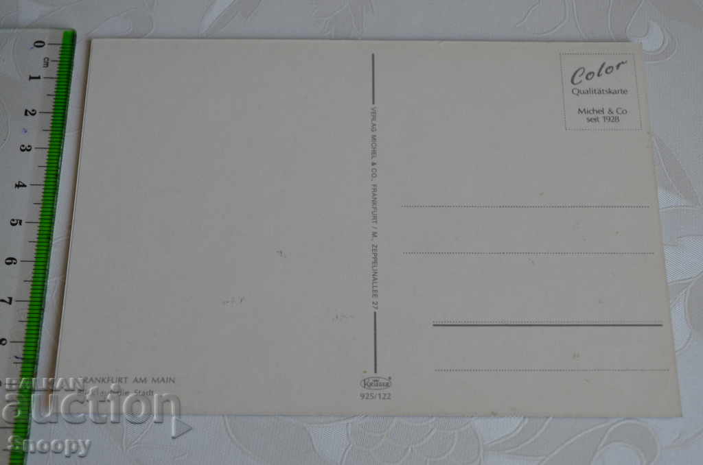 Auction Postcard: Frankfurt am Main - Roemer Auction Postcard: Frankfurt am Main - Roemer