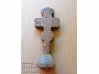 Cruce de masă din lemn imprimat pentru pita prosphorus primitiv