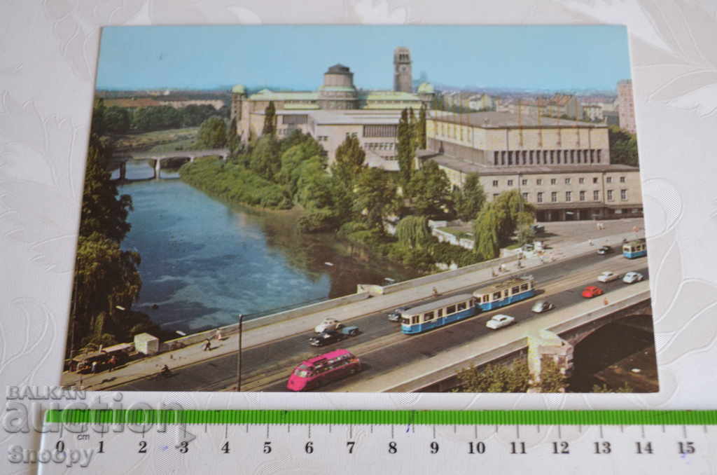 Postcard: Munich - Ludwigsbruecke und Museum with price 2.00 BGN | € 1.02 Postcard: Munich - Ludwigsbruecke und Museum with price 2.00 BGN | € 1.02
