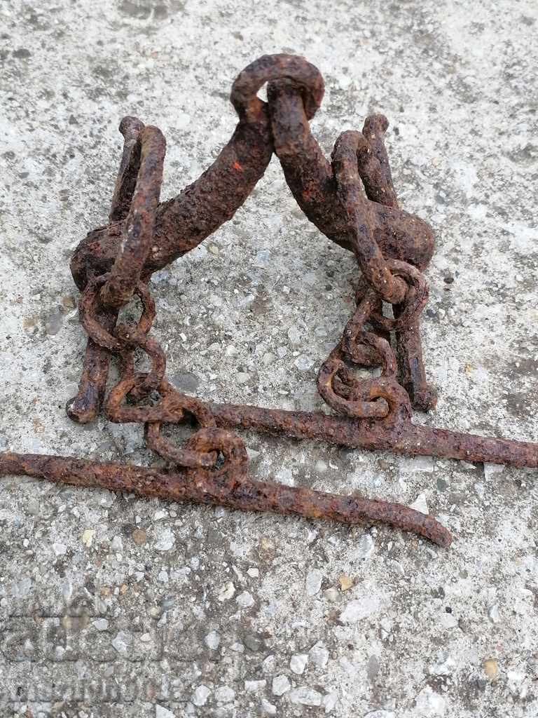 Antique reins, wrought iron reins - 5