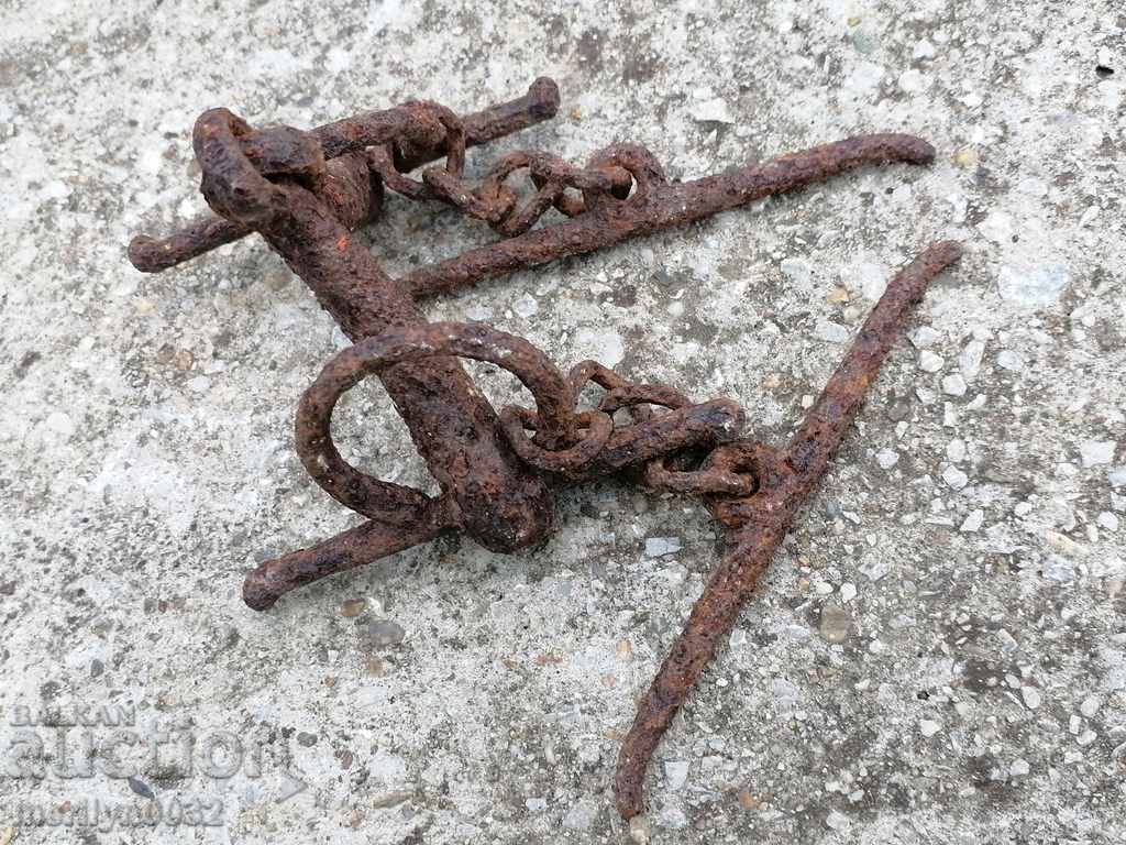 Antique reins, wrought iron reins - 6