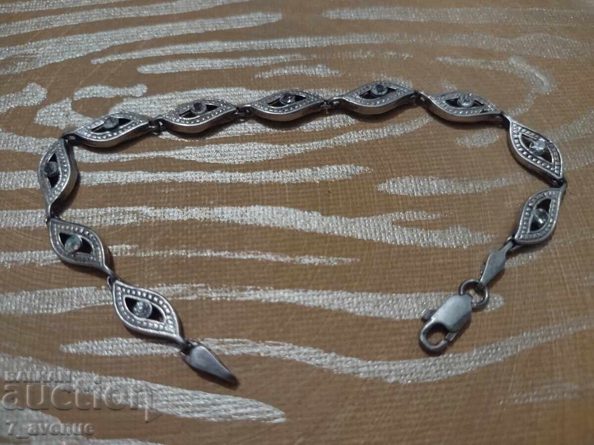 Silver bracelet with small stones, 24.04.2025 with price 99.00 BGN | € 50.62 Silver bracelet with small stones, 24.04.2025 with price 99.00 BGN | € 50.62