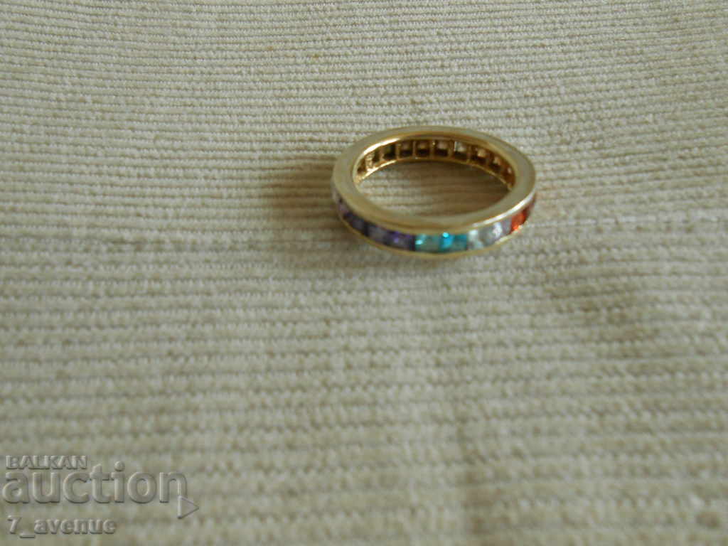 RING silver with gilding and stones, Silver 925, 23.10.2022 with price 99.00 BGN | € 50.62 RING silver with gilding and stones, Silver 925, 23.10.2022 with price 99.00 BGN | € 50.62