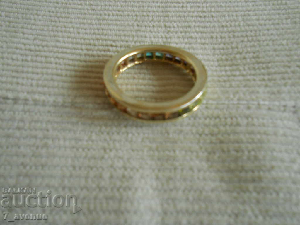 RING silver with gilding and stones, Silver 925, 23.10.2022 - 7 RING silver with gilding and stones, Silver 925, 23.10.2022 - 7