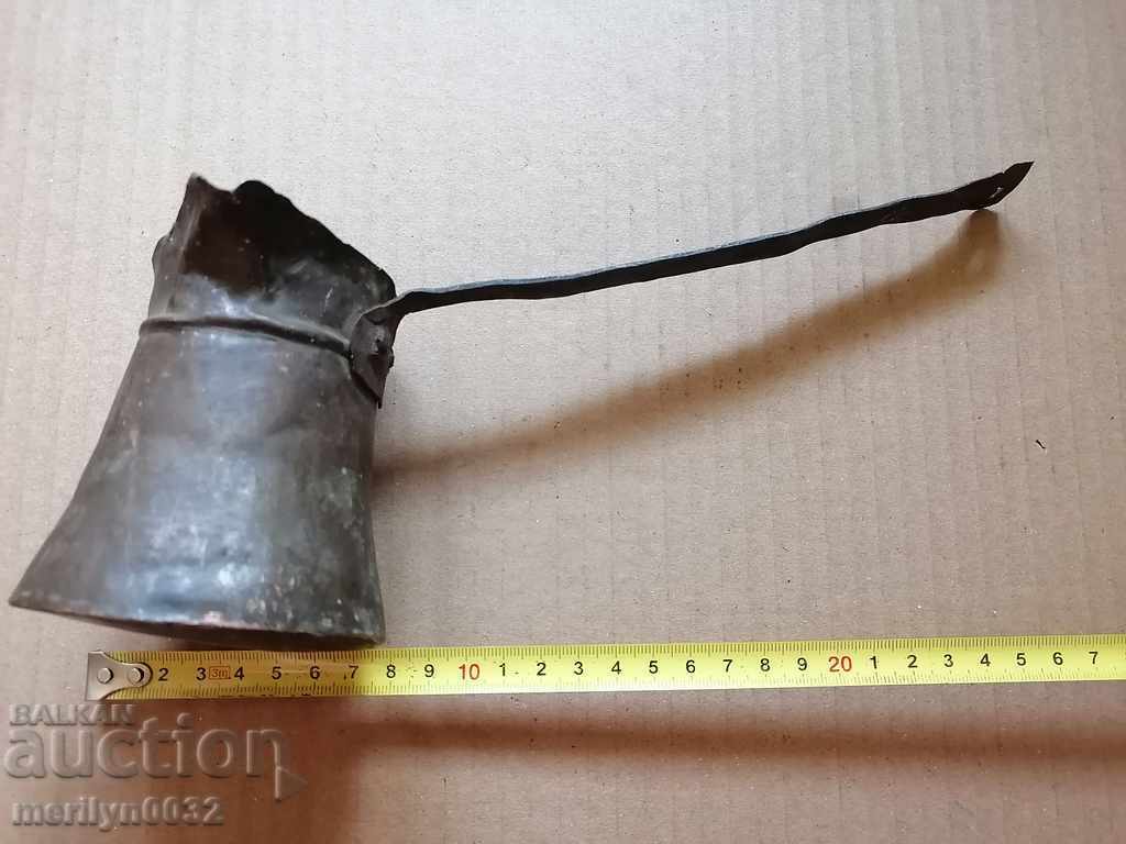 Delivery of Old tinned copper cezve, coffee pot, copper, copper vessel Delivery of Old tinned copper cezve, coffee pot, copper, copper vessel