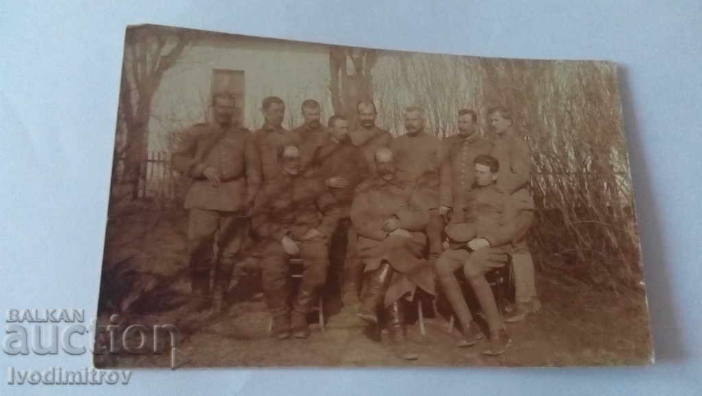 Foto Grup de ofițeri Primul Război Mondial
