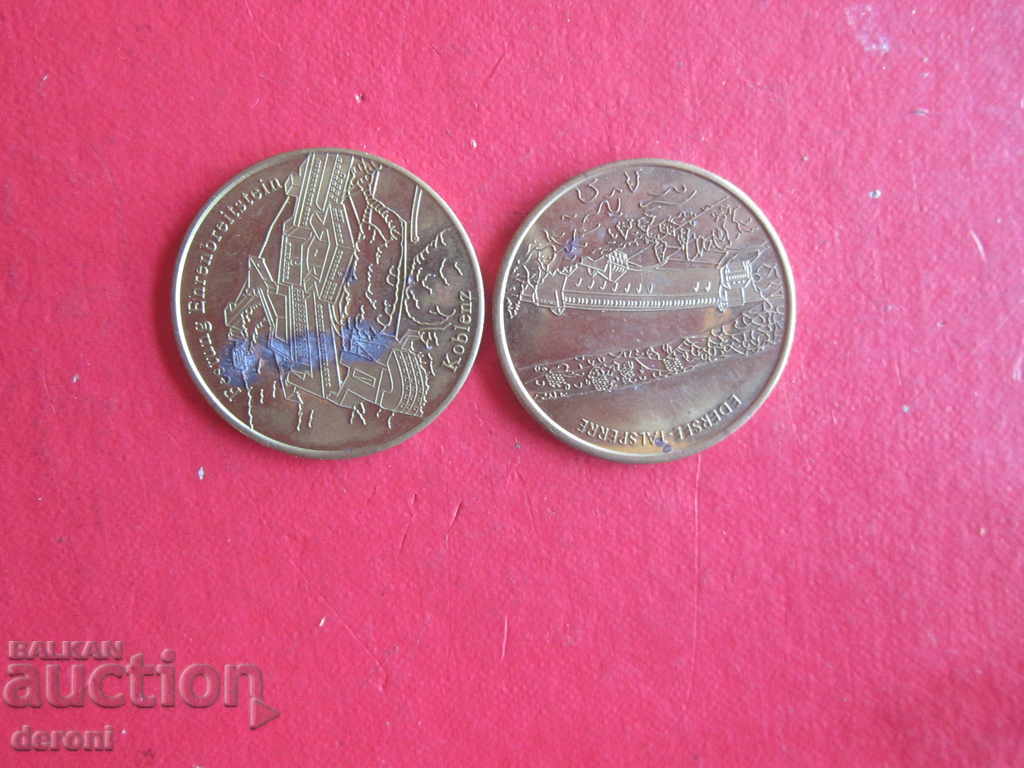 Auction  German gilded token tokens